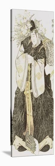 Portrait of the Actor Sawayuna Sojuro III in the Role of Otamo No Kuronushi-Toshusai Sharaku-Stretched Canvas