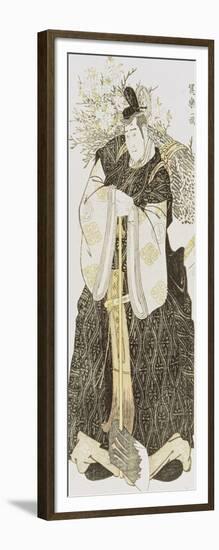 Portrait of the Actor Sawayuna Sojuro III in the Role of Otamo No Kuronushi-Toshusai Sharaku-Framed Giclee Print