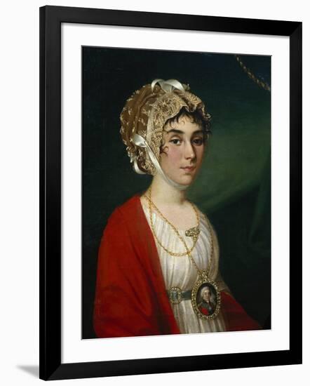 Portrait of the Actress and Singer, Countess Praskovya Sheremetyeva (Zhemchugov) (1768-180), 1802-Nikolai Ivanovich Argunov-Framed Giclee Print
