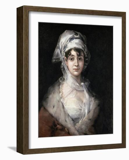 Portrait of the Actress Antonia Zarate-Francisco de Goya-Framed Giclee Print