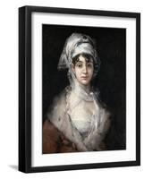 Portrait of the Actress Antonia Zarate-Francisco de Goya-Framed Giclee Print