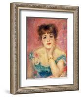 Portrait of the Actress Jeanne Samary, 1877 (Study)-Pierre-Auguste Renoir-Framed Giclee Print