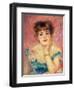 Portrait of the Actress Jeanne Samary, 1877 (Study)-Pierre-Auguste Renoir-Framed Giclee Print