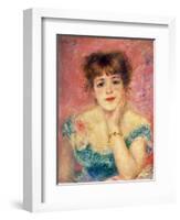 Portrait of the Actress Jeanne Samary, 1877 (Study)-Pierre-Auguste Renoir-Framed Giclee Print