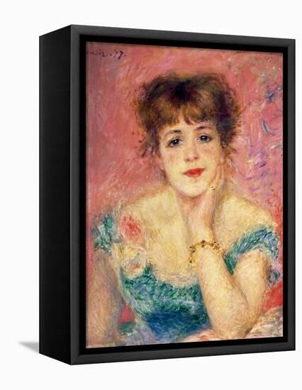 Portrait of the Actress Jeanne Samary, 1877 (Study)-Pierre-Auguste Renoir-Framed Stretched Canvas