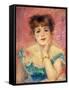 Portrait of the Actress Jeanne Samary, 1877 (Study)-Pierre-Auguste Renoir-Framed Stretched Canvas