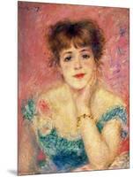 Portrait of the Actress Jeanne Samary, 1877 (Study)-Pierre-Auguste Renoir-Mounted Giclee Print