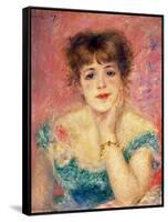 Portrait of the Actress Jeanne Samary, 1877 (Study)-Pierre-Auguste Renoir-Framed Stretched Canvas