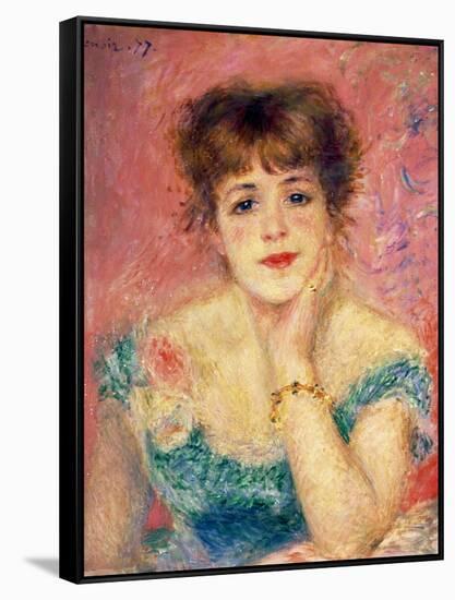 Portrait of the Actress Jeanne Samary, 1877 (Study)-Pierre-Auguste Renoir-Framed Stretched Canvas