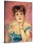 Portrait of the Actress Jeanne Samary, 1877 (Study)-Pierre-Auguste Renoir-Stretched Canvas