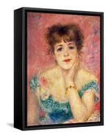 Portrait of the Actress Jeanne Samary, 1877 (Study)-Pierre-Auguste Renoir-Framed Stretched Canvas