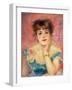 Portrait of the Actress Jeanne Samary, 1877 (Study)-Pierre-Auguste Renoir-Framed Giclee Print