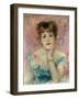 'Portrait of the Actress Jeanne Samary', 1877-Pierre-Auguste Renoir-Framed Giclee Print