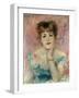 'Portrait of the Actress Jeanne Samary', 1877-Pierre-Auguste Renoir-Framed Giclee Print