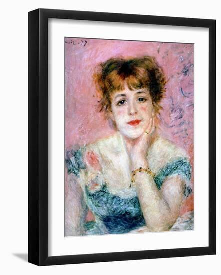 Portrait of the Actress Jeanne Samary, 1878-Pierre-Auguste Renoir-Framed Giclee Print