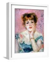 Portrait of the Actress Jeanne Samary, 1878-Pierre-Auguste Renoir-Framed Giclee Print