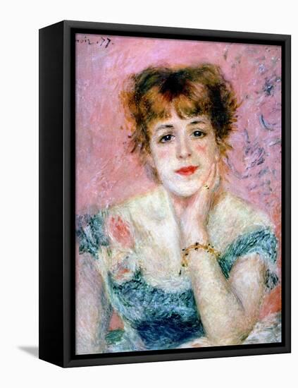 Portrait of the Actress Jeanne Samary, 1878-Pierre-Auguste Renoir-Framed Stretched Canvas