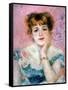 Portrait of the Actress Jeanne Samary, 1878-Pierre-Auguste Renoir-Framed Stretched Canvas