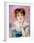 Portrait of the Actress Jeanne Samary, 1878-Pierre-Auguste Renoir-Framed Giclee Print