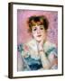 Portrait of the Actress Jeanne Samary, 1878-Pierre-Auguste Renoir-Framed Giclee Print