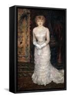 Portrait of the Actress Jeanne Samary, 1878-Pierre-Auguste Renoir-Framed Stretched Canvas