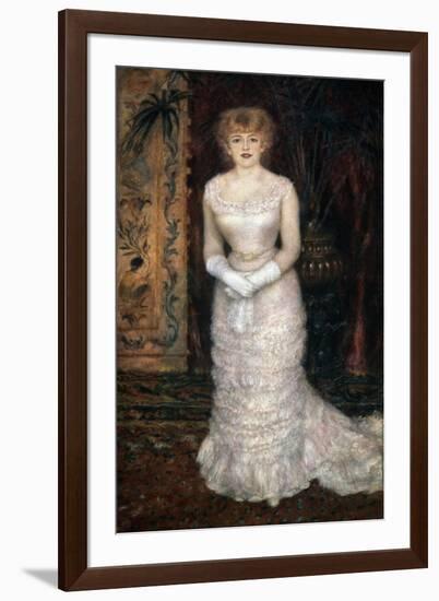 Portrait of the Actress Jeanne Samary, 1878-Pierre-Auguste Renoir-Framed Giclee Print