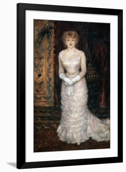 Portrait of the Actress Jeanne Samary, 1878-Pierre-Auguste Renoir-Framed Giclee Print