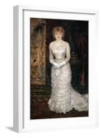 Portrait of the Actress Jeanne Samary, 1878-Pierre-Auguste Renoir-Framed Giclee Print