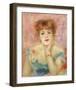 Portrait of the Actress Jeanne Samary-Pierre-Auguste Renoir-Framed Premium Giclee Print