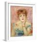 Portrait of the Actress Jeanne Samary-Pierre-Auguste Renoir-Framed Premium Giclee Print