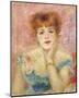 Portrait of the Actress Jeanne Samary-Pierre-Auguste Renoir-Mounted Premium Giclee Print