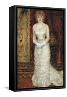 Portrait of the Actress Jeanne Samary-Pierre-Auguste Renoir-Framed Stretched Canvas