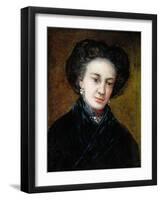 Portrait of the Actress Rita Luna-Francisco de Goya-Framed Giclee Print