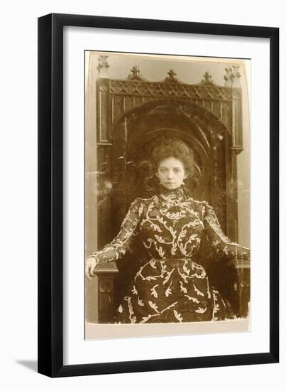 Portrait of the Actress Vera Komissarzhevskaya-Russian Photographer-Framed Giclee Print