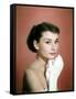 Portrait of the American Actress Audrey Hepburn, Photo for Promotion of Film Sabrina, 1954-null-Framed Stretched Canvas