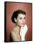 Portrait of the American Actress Audrey Hepburn, Photo for Promotion of Film Sabrina, 1954-null-Framed Stretched Canvas