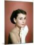 Portrait of the American Actress Audrey Hepburn, Photo for Promotion of Film Sabrina, 1954-null-Mounted Photo