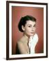 Portrait of the American Actress Audrey Hepburn, Photo for Promotion of Film Sabrina, 1954-null-Framed Photo