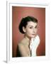 Portrait of the American Actress Audrey Hepburn, Photo for Promotion of Film Sabrina, 1954-null-Framed Photo