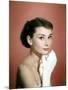 Portrait of the American Actress Audrey Hepburn, Photo for Promotion of Film Sabrina, 1954-null-Mounted Photo