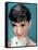 Portrait of the American Actress Audrey Hepburn, Photo for Promotion of Film Sabrina, 1954-null-Framed Stretched Canvas