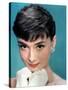 Portrait of the American Actress Audrey Hepburn, Photo for Promotion of Film Sabrina, 1954-null-Stretched Canvas