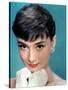 Portrait of the American Actress Audrey Hepburn, Photo for Promotion of Film Sabrina, 1954-null-Stretched Canvas