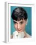 Portrait of the American Actress Audrey Hepburn, Photo for Promotion of Film Sabrina, 1954-null-Framed Photo