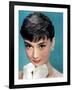 Portrait of the American Actress Audrey Hepburn, Photo for Promotion of Film Sabrina, 1954-null-Framed Photo