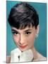 Portrait of the American Actress Audrey Hepburn, Photo for Promotion of Film Sabrina, 1954-null-Mounted Photo