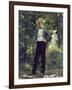 Portrait of the American Secretary of State William H. Seward in the Garden. 1869-Frank Buchser-Framed Giclee Print