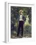 Portrait of the American Secretary of State William H. Seward in the Garden. 1869-Frank Buchser-Framed Giclee Print