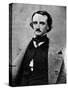 Portrait of the American Writer Edgar Allan Poe (1809-1849).-American Photographer-Stretched Canvas
