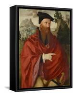 Portrait of the Anabaptist David Joris, C.1540-45-Dutch School-Framed Stretched Canvas